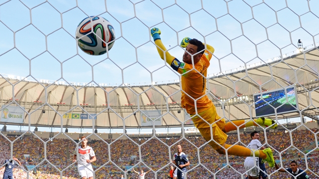 Mats Hummels scores the decider for Germany in their World Cup quarter-final
