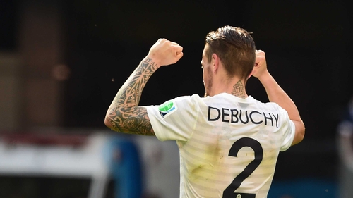 Mathieu Debuchy had previously removed mention of his being a Newcastle player from his Twitter account