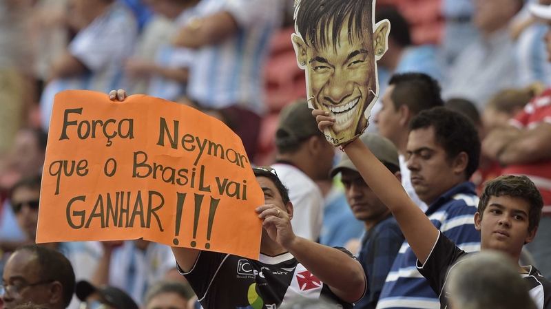 Even though Brazil had played the day before, fans of the host nation came out to support their side, in the wake of star striker Neymar's tournament-ending spine injury