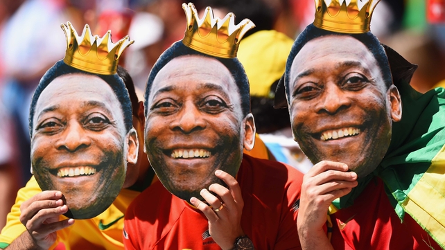 While some Belgium fans channelled the spirit of Brazilian great Pele to cheer on the Red Devils