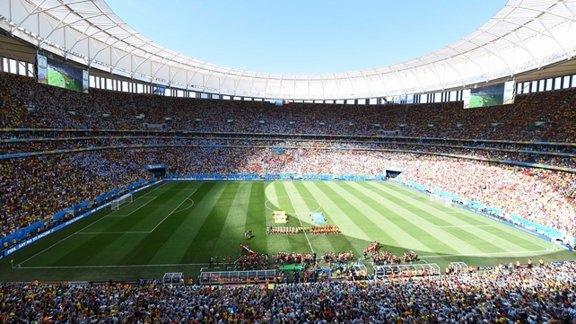 Conditions were ideal at the Estadio Nacional, where temps held steady in the upper 20s