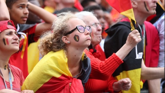 Belgium fans lamented their team's inability to find an equaliser midway through the second
