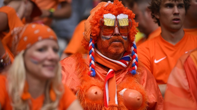 This Dutch fan didn't quite know how to feel