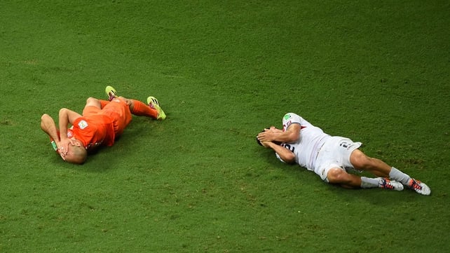 Following a dramatic end to the 120' of full time, the Netherlands and Costa Rica headed to a penalty shootout - an astonishing result for the underdog Ticos to hold off the Dutch for so long
