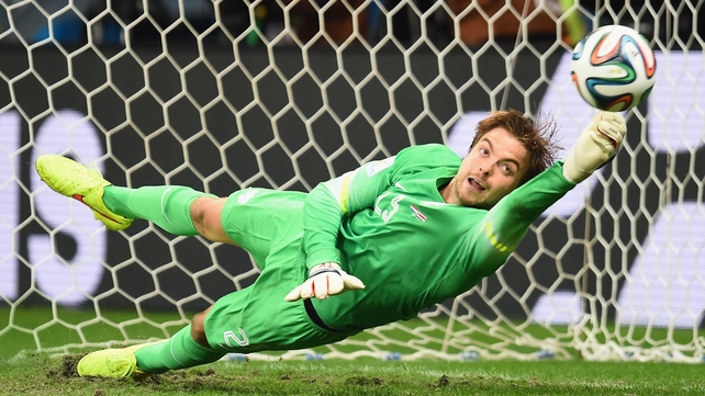 In the end, Netherlands keeper Tim Krul - who had been subbed on for the express purpose of defending the shootout - secured victory for the Dutch, by making two crucial saves