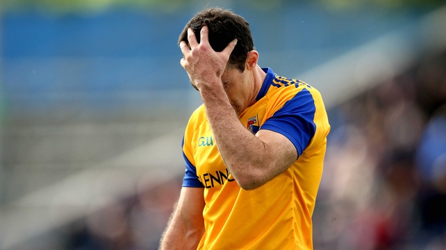 Longford’s Paul Barden dejected after his team's tame loss to Tipperary in their football qualifier
