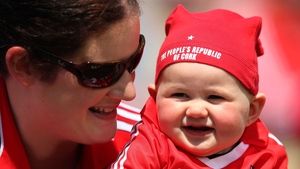Bríd Kelly with her daughter Aidín, 7 months old, from Ballacollig, Cork at the Munster SFC final
