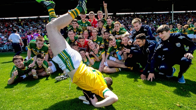 Back in the stadium, Kerry's minors celebrated victory over the home side