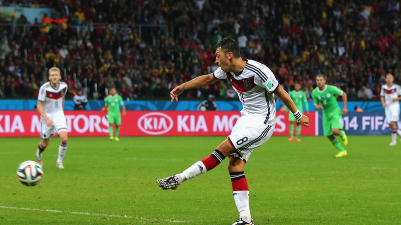 Mesut Ozil has had to shift position as Germany have changed their tactics
