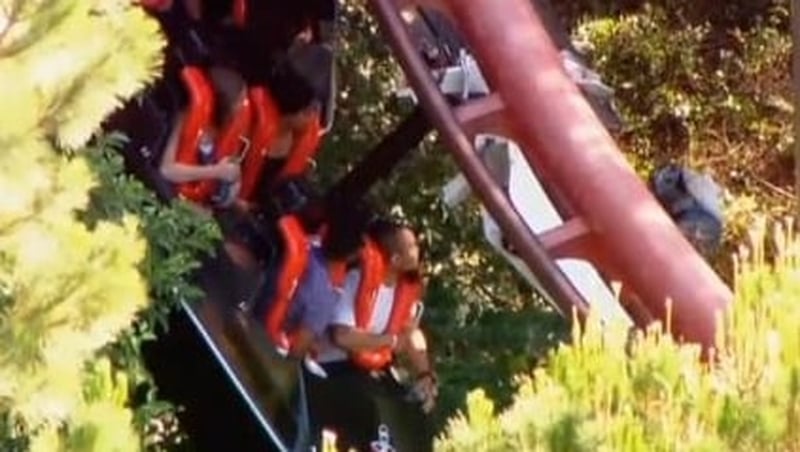 'Ninja' ride at the Six Flags park was closed after the incident