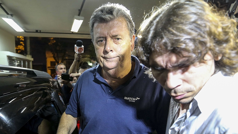 Ray Whelan (left) has been released from police custody in Rio de Janeiro