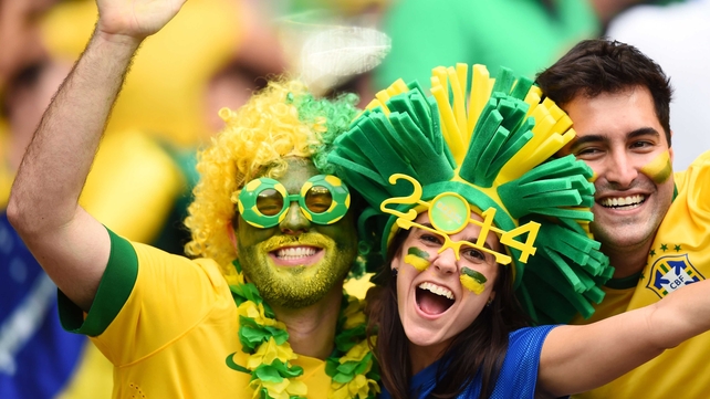 It was all smiles in the stands ahead of the match