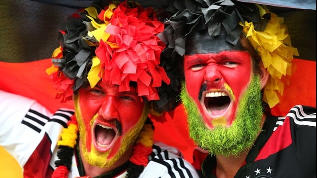 Some Germany fans even dyed their beautiful beards to show support
