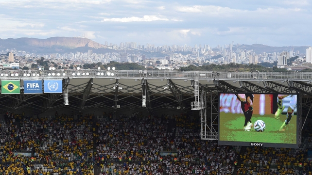 Things were set to get underway on a gorgeous day in Belo Horizonte
