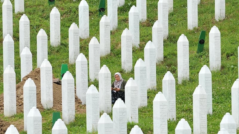 6,066 people have been exhumed from mass graves in the Srebrenica region for reburial in the Potocari cemetery