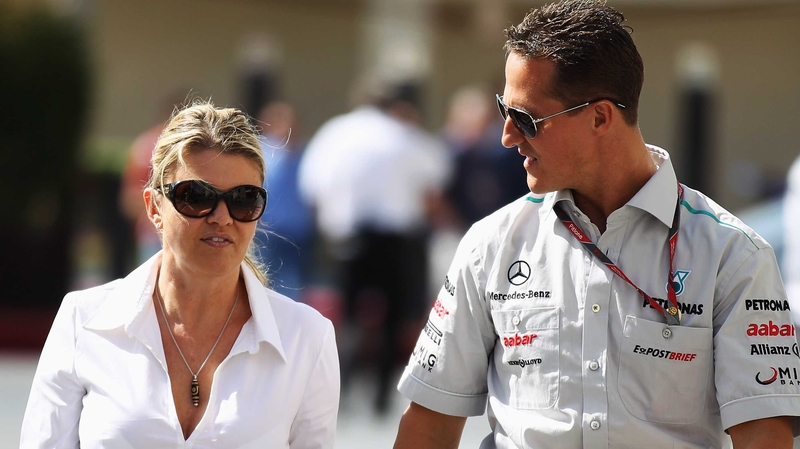 Michael Schumacher with his wife, Corinna