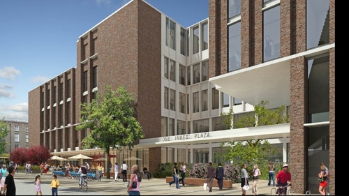 An artist's impression of what the redeveloped ESB office on Fitzwilliam Street will look like