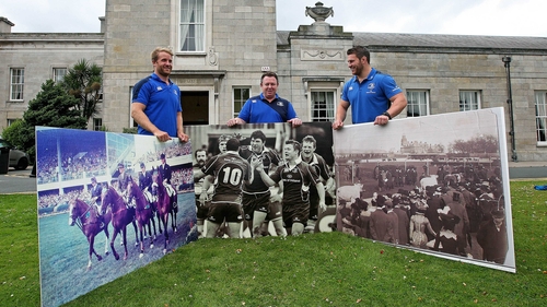 Luke Fitzgerald, Matt O'Connor and Sean O'Brien at the launch