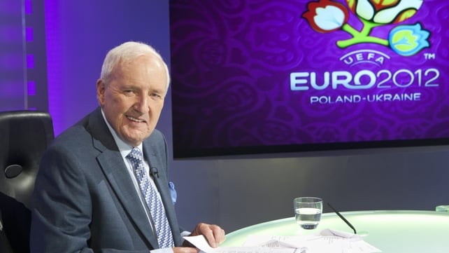 In the anchor's chair and ready for Euro 2012