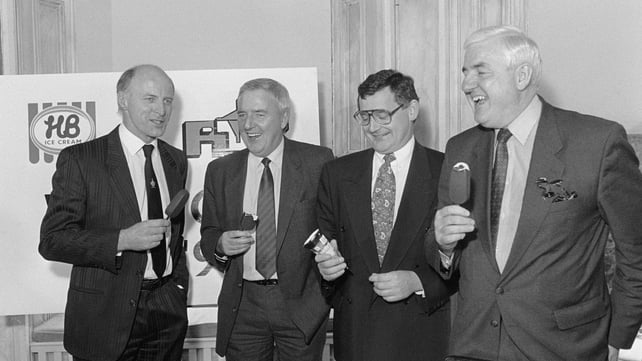 Tucking into a choc-ice