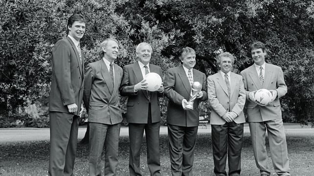 Bill with the RTÉ panel for the USA 1994 World Cup