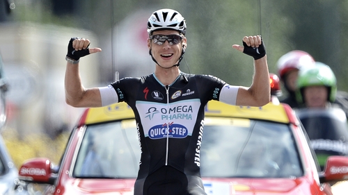 Tony Martin took a solo breakaway victory in the ninth stage of Le Tour