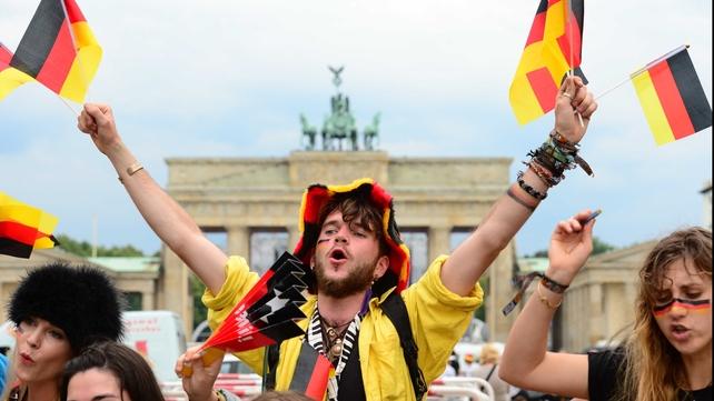 By the next afternoon, fans all over the world were up and cheering, from Berlin...