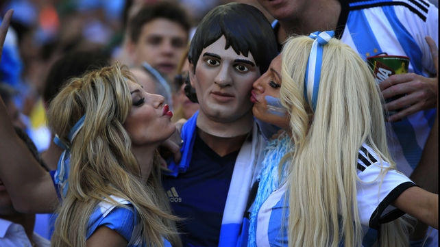 While Argentina fans enjoyed their success
