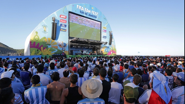His supporters were gathered at the Copacabana to watch what was to unfold