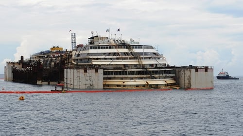 The ship crashed into rocks off the Italian island of Giglio two-and-a-half years ago