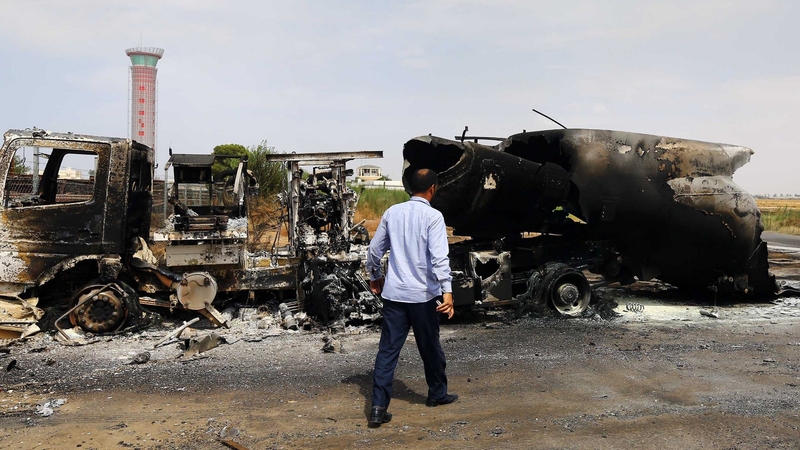 Islamist militia first attacked the airport last Sunday