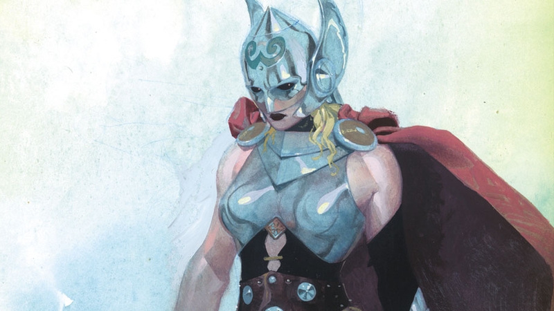 Marvel editor Wil Moss said: 'The inscription on Thor's hammer reads ‘Whosoever holds this hammer, if HE be worthy, shall possess the power of Thor.’ Well it's time to update that inscription' (Pic: Marvel)