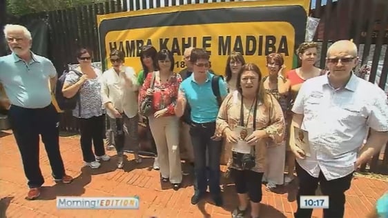 Dunnes Stores Strikers at Mandela House, Soweto, South Africa