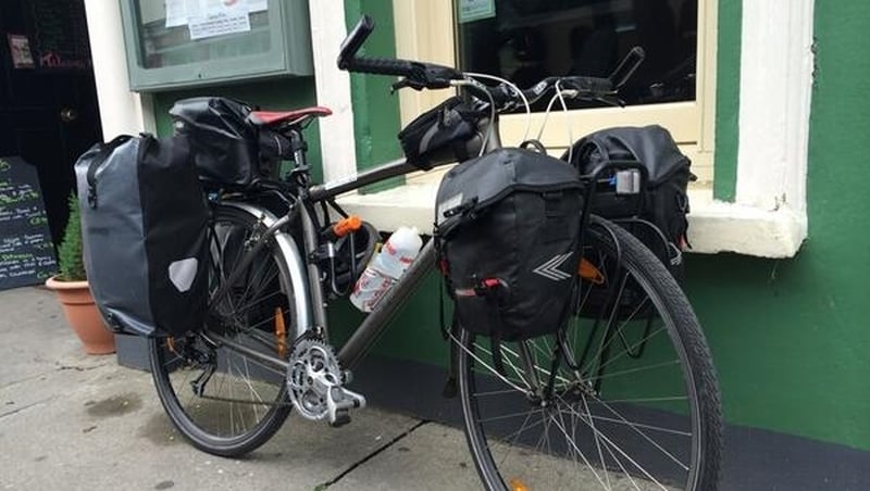 Cian's mode of transport and mobile studio rolled into one