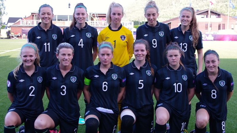 The victorious Irish U-19 team