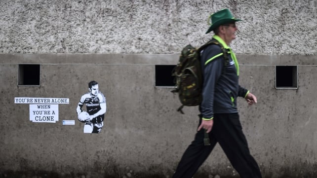 A fan arrives in Clones early