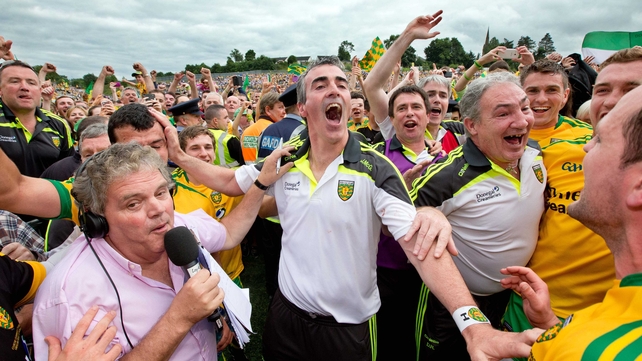 And it was Donegal and Jim McGuinness celebrating at the end