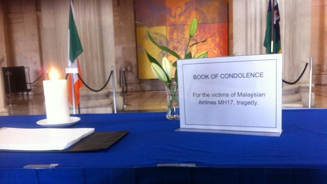 A book of condolence has been opened at City Hall in Dublin