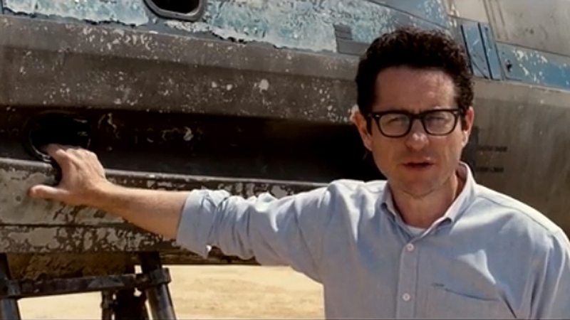 Abrams on set (Screengrab copyright: Disney and Lucasfilm)