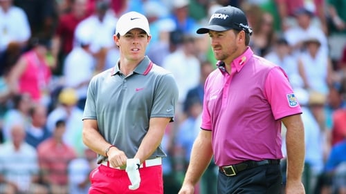 Rory McIlroy (L) and Graeme McDowell