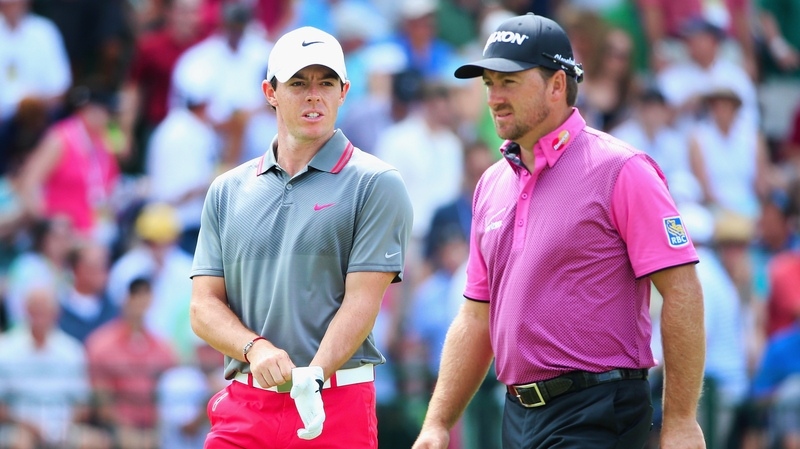 Rory McIlroy (L) and Graeme McDowell