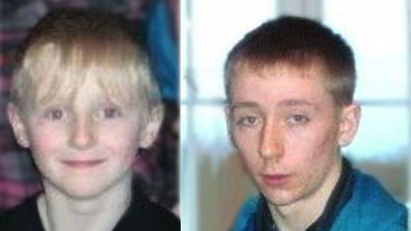 Brandon Skeffington (R) and his older brother Shane Michael