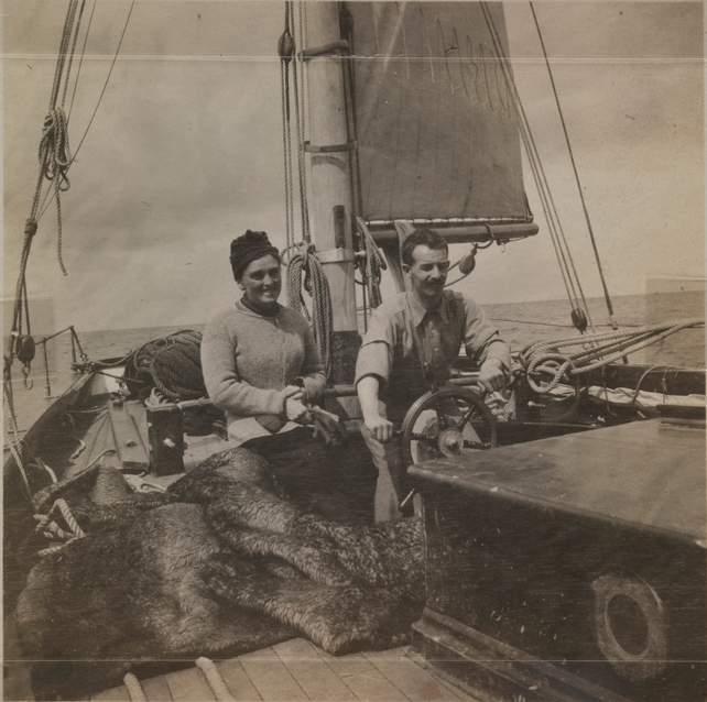 Molly and Erskine Childers received the money for the Asgard as a wedding gift from her parents (Pic: The Board of Trinity College Dublin)