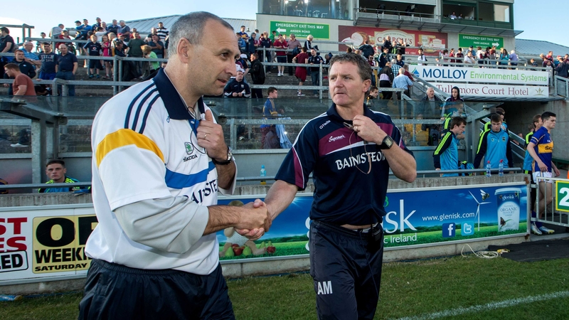 Peter Creedon and Alan Mulholland after the game