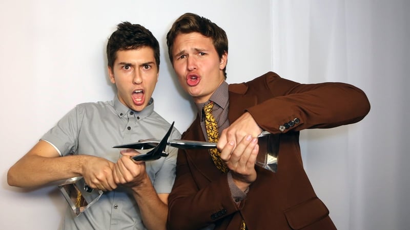Nat Wolff and Ansel Elgort with their Young Hollywood Awards