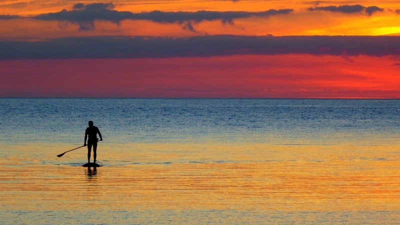 Sunset over the Maharees in Co Kerry. Photo: Harry Crowe