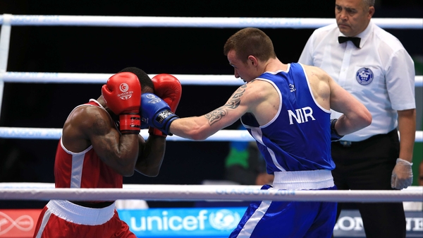 Steven Donnelly (blue) has qualified for the Games
