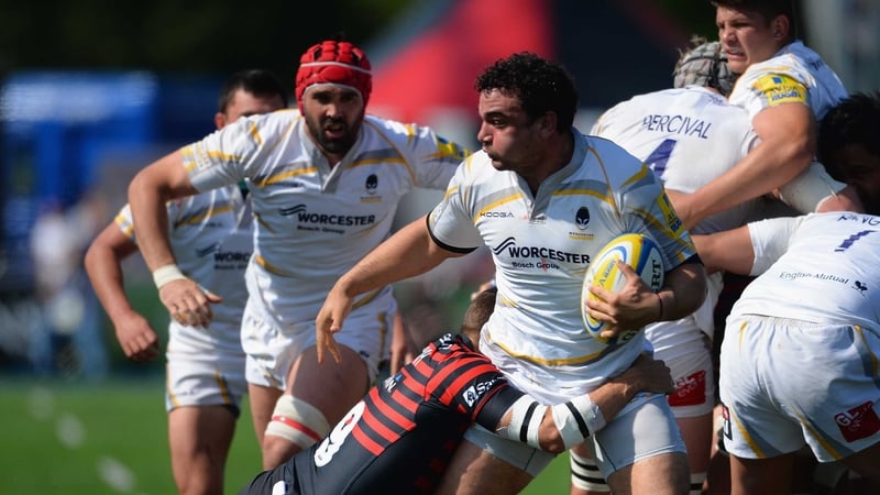 Argentina captain Agustin Creevy in action for his club Worcester
