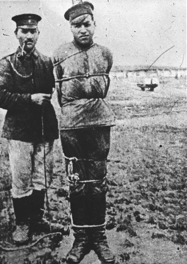 A Russian soldier held captive in Germany in 1914