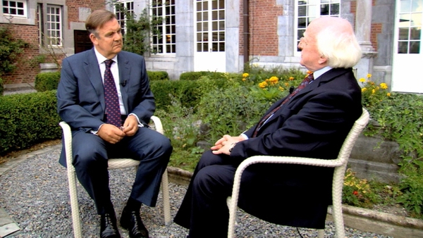 President Higgins talks to Bryan Dobson about the impact of WWI